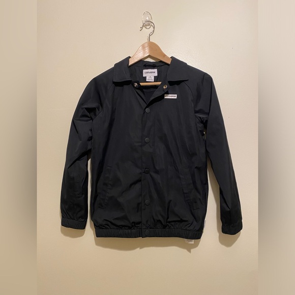 Converse Black OuterwearJacket . Size 10-12 years - Picture 4 of 9